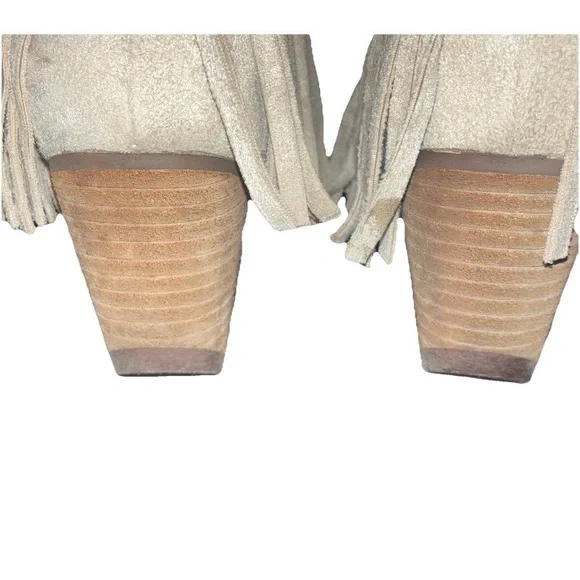 Coconuts by Matisse Shelton Ankle Boot Womens Sz 6.5 Faux Suede Fringe Point Toe - Picture 5 of 8
